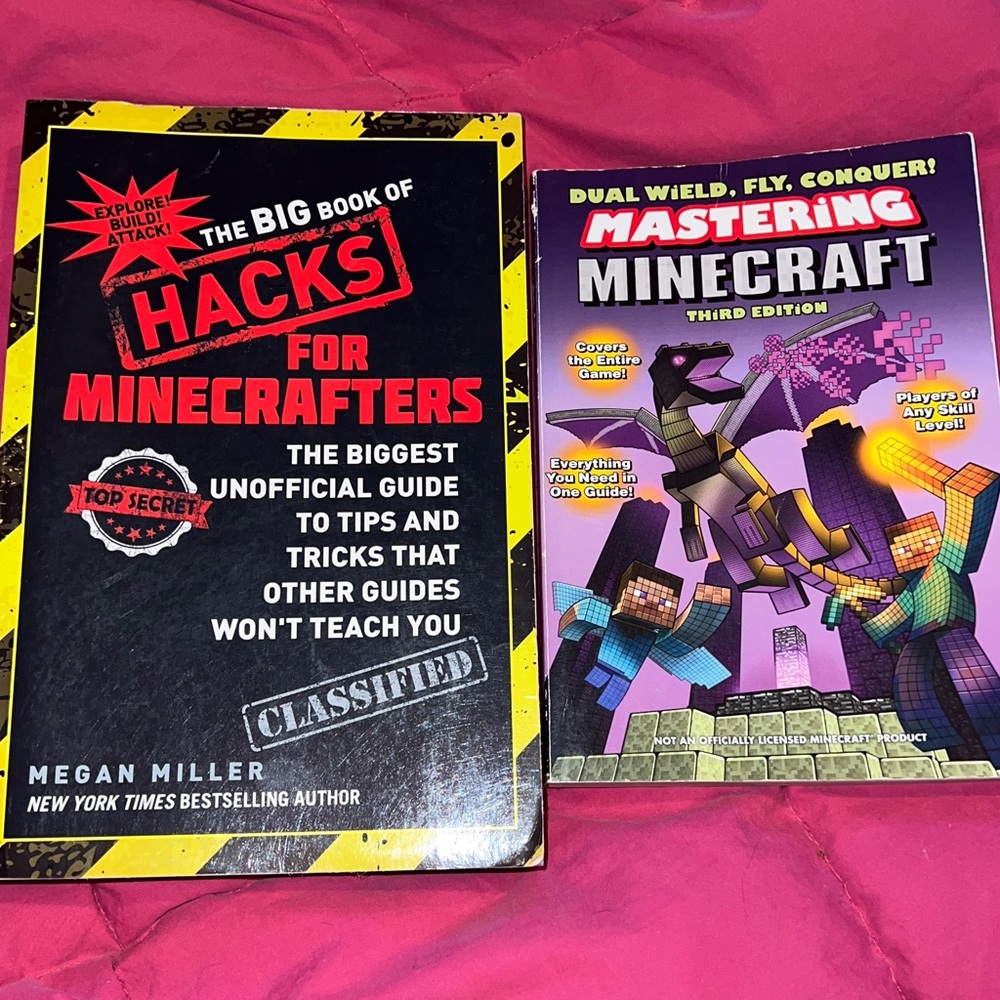 Minecraft Guidebooks Lot of Two Mastering & Hacks